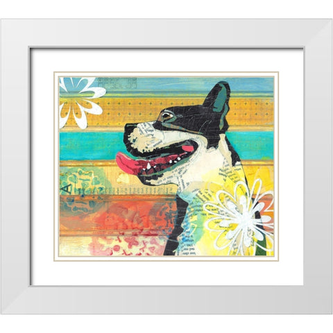Beast Friend White Modern Wood Framed Art Print with Double Matting by Verhoeven, Judy