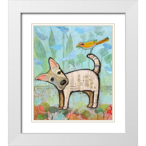 Milk and Cookie White Modern Wood Framed Art Print with Double Matting by Verhoeven, Judy