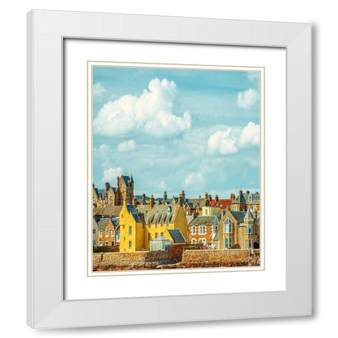 Somewhere In Scotland White Modern Wood Framed Art Print with Double Matting by Van de Goor, Lars