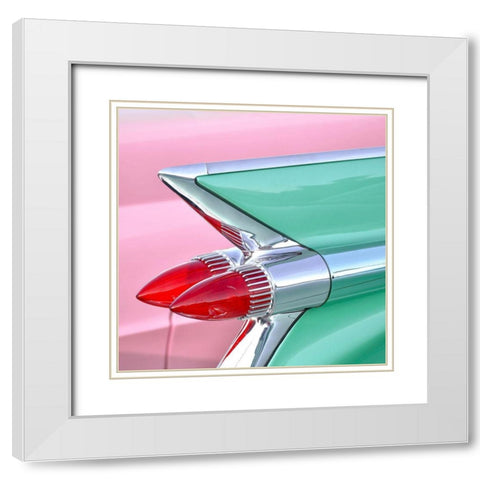 Fleetwood White Modern Wood Framed Art Print with Double Matting by Vargas, Carlos