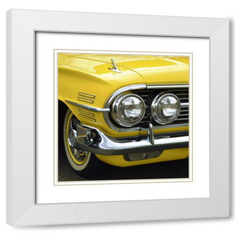 Sunburst El Camino White Modern Wood Framed Art Print with Double Matting by Vargas, Carlos