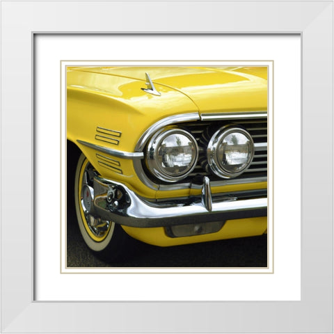 Sunburst El Camino White Modern Wood Framed Art Print with Double Matting by Vargas, Carlos