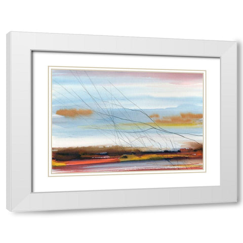 Still Air White Modern Wood Framed Art Print with Double Matting by Vainio, Caryn