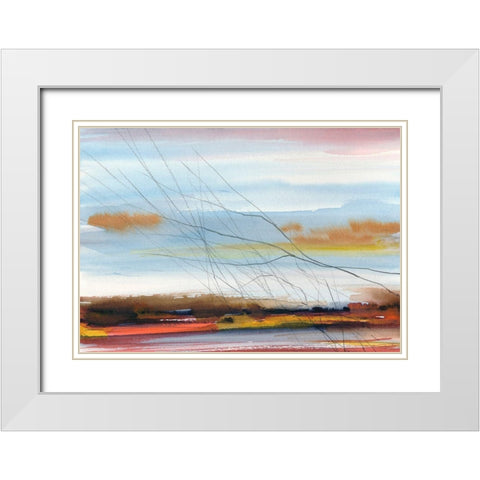 Still Air White Modern Wood Framed Art Print with Double Matting by Vainio, Caryn