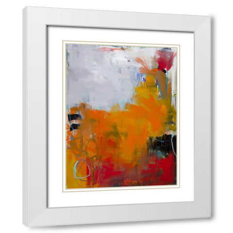 Seer White Modern Wood Framed Art Print with Double Matting by Wakefield, Martha