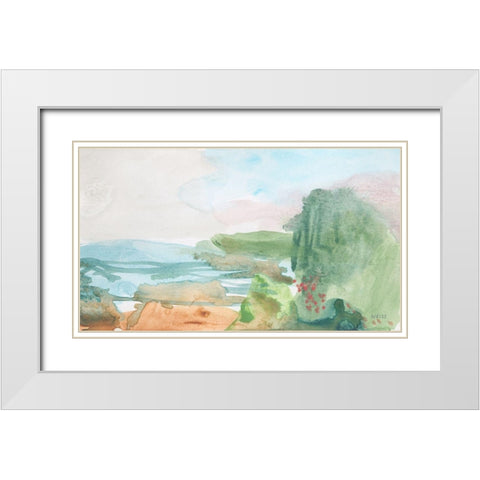 Dreamed of Joy Departed White Modern Wood Framed Art Print with Double Matting by Weiss, Jan