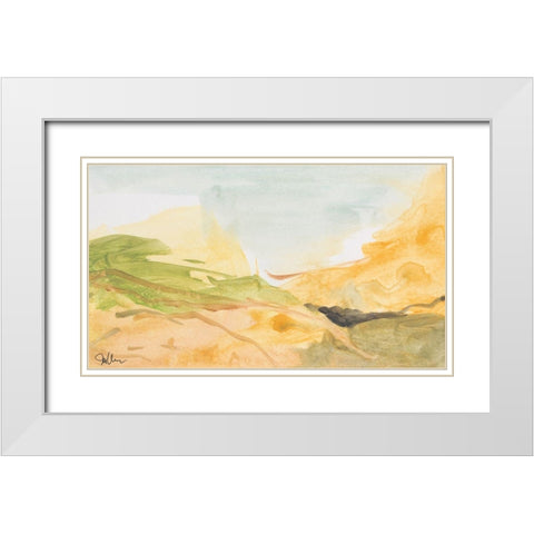 Through the Silence White Modern Wood Framed Art Print with Double Matting by Weiss, Jan