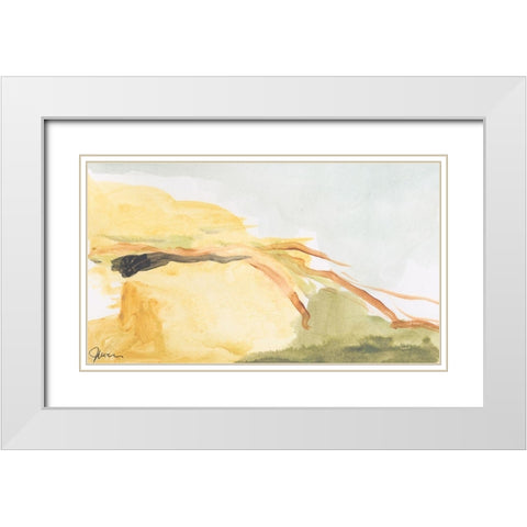 Without Expectation White Modern Wood Framed Art Print with Double Matting by Weiss, Jan