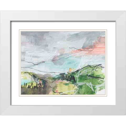 Ancient Dramatist White Modern Wood Framed Art Print with Double Matting by Weiss, Jan