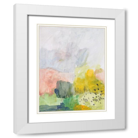 My Heart to Joy White Modern Wood Framed Art Print with Double Matting by Weiss, Jan