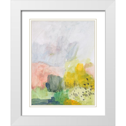 My Heart to Joy White Modern Wood Framed Art Print with Double Matting by Weiss, Jan
