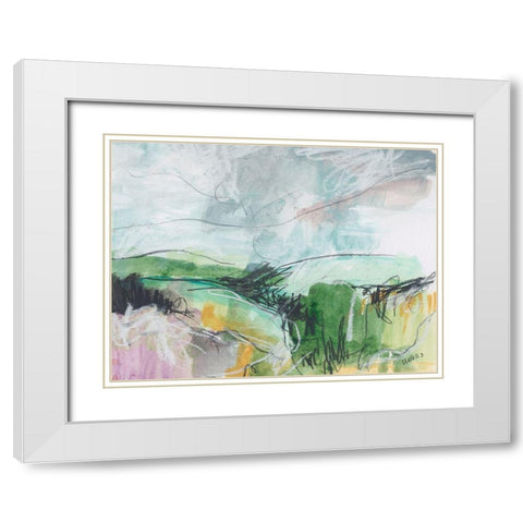 The Mystery Which Binds White Modern Wood Framed Art Print with Double Matting by Weiss, Jan