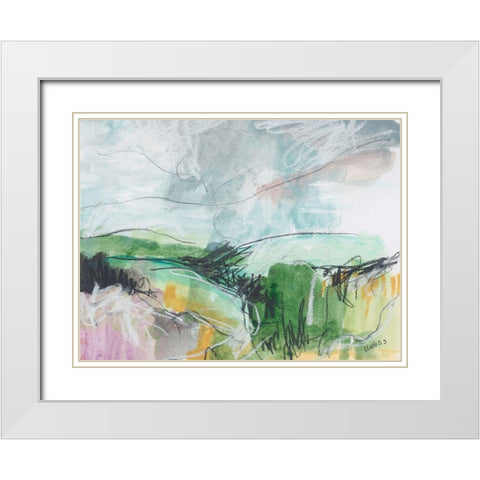 The Mystery Which Binds White Modern Wood Framed Art Print with Double Matting by Weiss, Jan