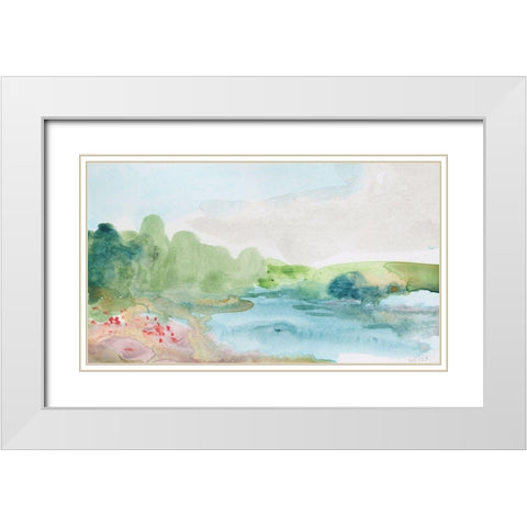 A Dream within a Dream White Modern Wood Framed Art Print with Double Matting by Weiss, Jan