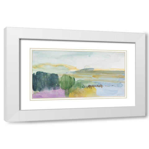 Be Still White Modern Wood Framed Art Print with Double Matting by Weiss, Jan