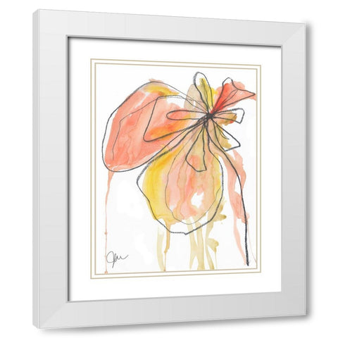 Coral in Nature White Modern Wood Framed Art Print with Double Matting by Weiss, Jan