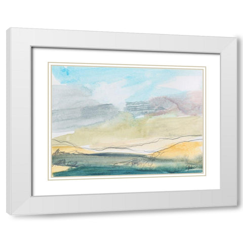 Upon My Spirit Flings White Modern Wood Framed Art Print with Double Matting by Weiss, Jan