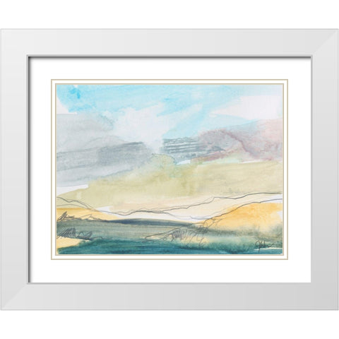 Upon My Spirit Flings White Modern Wood Framed Art Print with Double Matting by Weiss, Jan