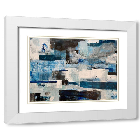 Becoming White Modern Wood Framed Art Print with Double Matting by Weaverling, Julie