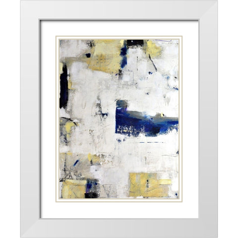Here I Stand White Modern Wood Framed Art Print with Double Matting by Weaverling, Julie