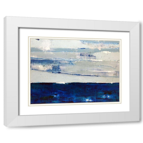 I Always Return to the Sea White Modern Wood Framed Art Print with Double Matting by Weaverling, Julie