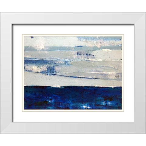 I Always Return to the Sea White Modern Wood Framed Art Print with Double Matting by Weaverling, Julie