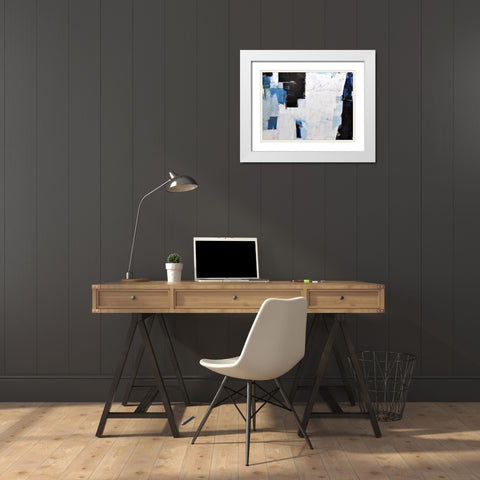 Things Like Happiness White Modern Wood Framed Art Print with Double Matting by Weaverling, Julie
