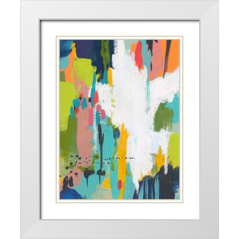 Summer Field White Modern Wood Framed Art Print with Double Matting by Weiss, Jan