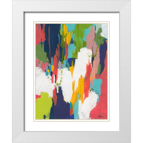 Winter Field White Modern Wood Framed Art Print with Double Matting by Weiss, Jan