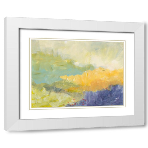 On The Edge White Modern Wood Framed Art Print with Double Matting by Weiss, Jan