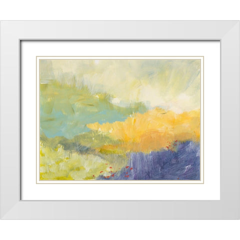 On The Edge White Modern Wood Framed Art Print with Double Matting by Weiss, Jan