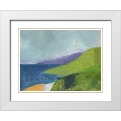 PCH 1 Central Coast White Modern Wood Framed Art Print with Double Matting by Weiss, Jan
