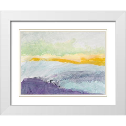 Wine Country White Modern Wood Framed Art Print with Double Matting by Weiss, Jan
