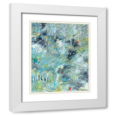 Winter Window White Modern Wood Framed Art Print with Double Matting by Weiss, Jan