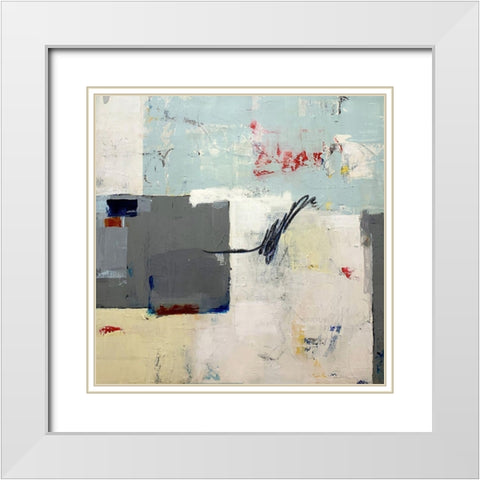 Enduring Spirit White Modern Wood Framed Art Print with Double Matting by Weaverling, Julie