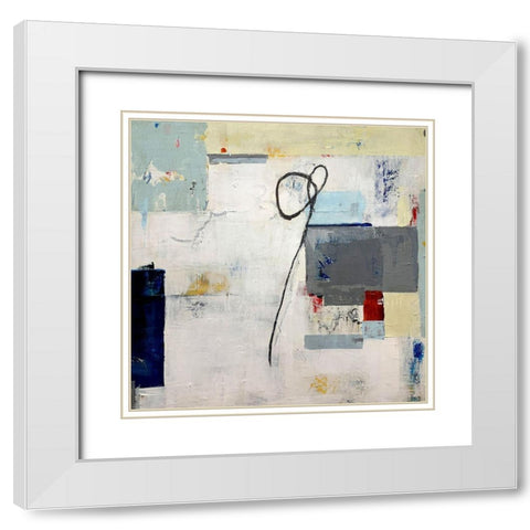 Home Free White Modern Wood Framed Art Print with Double Matting by Weaverling, Julie