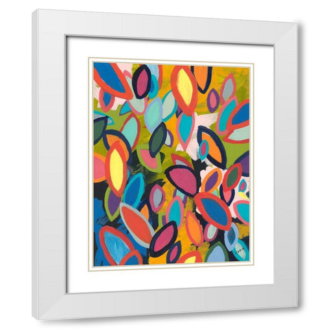 Forest Floor No. 2 White Modern Wood Framed Art Print with Double Matting by Weiss, Jan