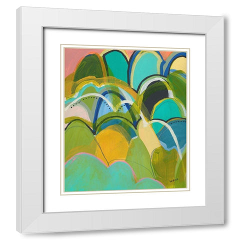 Break On Through No. 1 White Modern Wood Framed Art Print with Double Matting by Weiss, Jan
