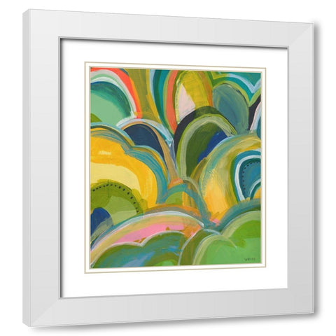 Break On Through No. 2 White Modern Wood Framed Art Print with Double Matting by Weiss, Jan
