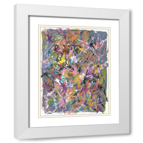 Inside Out No. 1 White Modern Wood Framed Art Print with Double Matting by Weiss, Jan