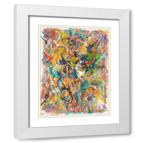 Inside Out No. 2 White Modern Wood Framed Art Print with Double Matting by Weiss, Jan