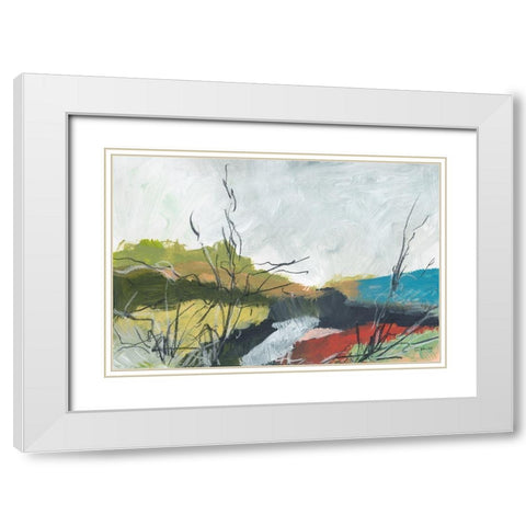 To The Sea No. 2 White Modern Wood Framed Art Print with Double Matting by Weiss, Jan