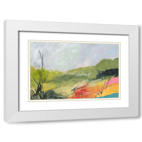 Wandering No. 1 White Modern Wood Framed Art Print with Double Matting by Weiss, Jan
