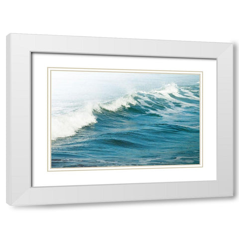 White Oceans 66 White Modern Wood Framed Art Print with Double Matting by Winstanley, Ian