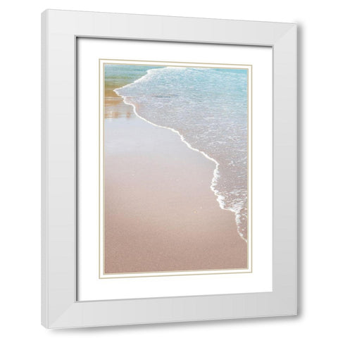 White Oceans 51 White Modern Wood Framed Art Print with Double Matting by Winstanley, Ian