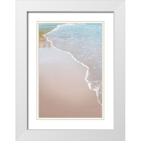White Oceans 51 White Modern Wood Framed Art Print with Double Matting by Winstanley, Ian