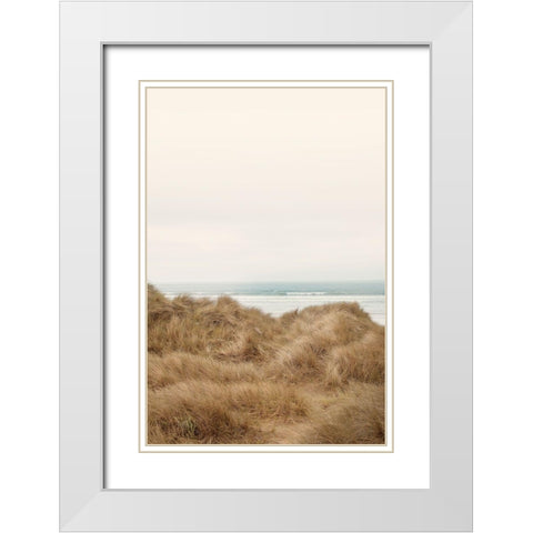 White Oceans 47 White Modern Wood Framed Art Print with Double Matting by Winstanley, Ian