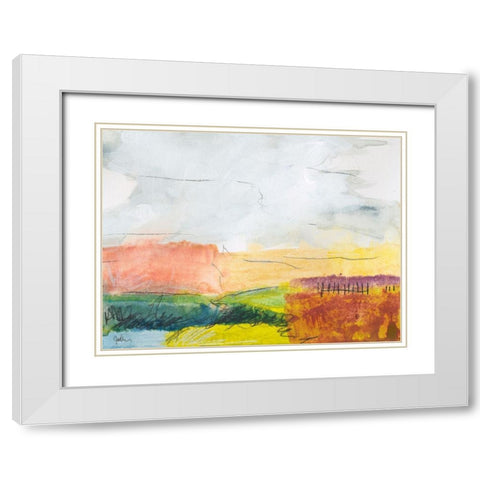 Belonging No. 1 White Modern Wood Framed Art Print with Double Matting by Weiss, Jan