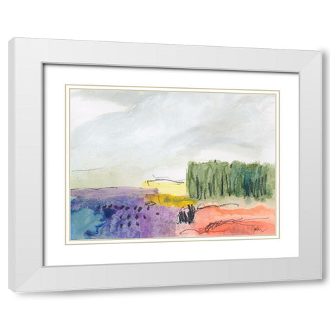 Belonging No. 2 White Modern Wood Framed Art Print with Double Matting by Weiss, Jan