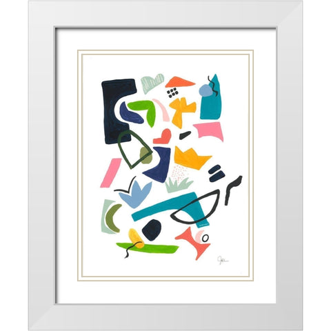 Atomic Ranch No. 2 White Modern Wood Framed Art Print with Double Matting by Weiss, Jan